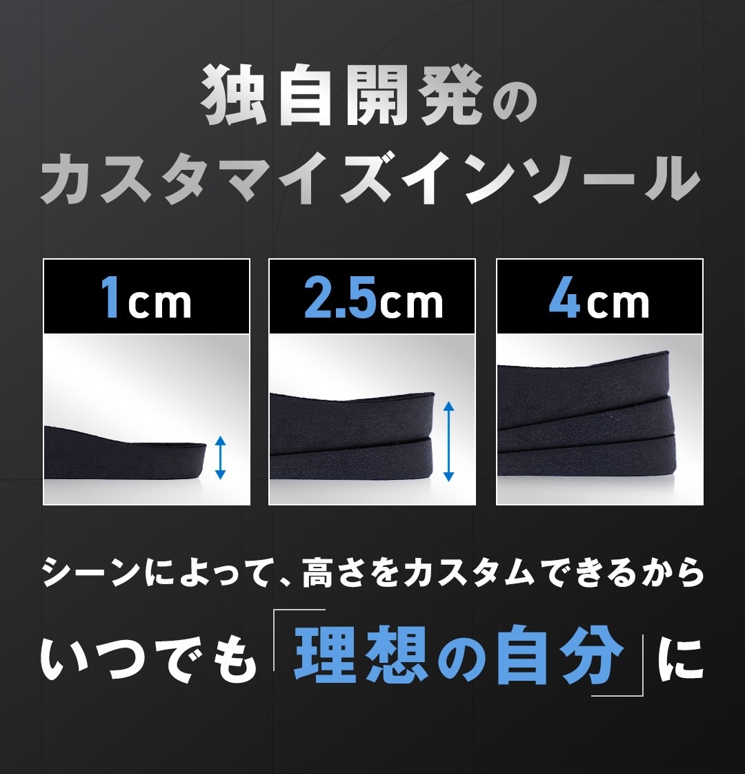 独自開発のカスタマイズインソール